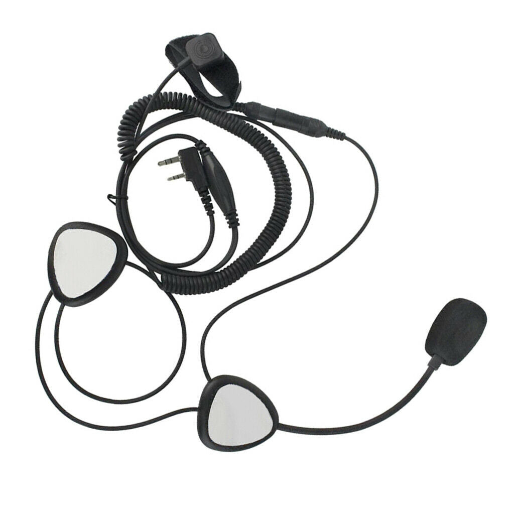Finger PTT Motorcycle Helmet Headset with MIC Microphone for Baofeng