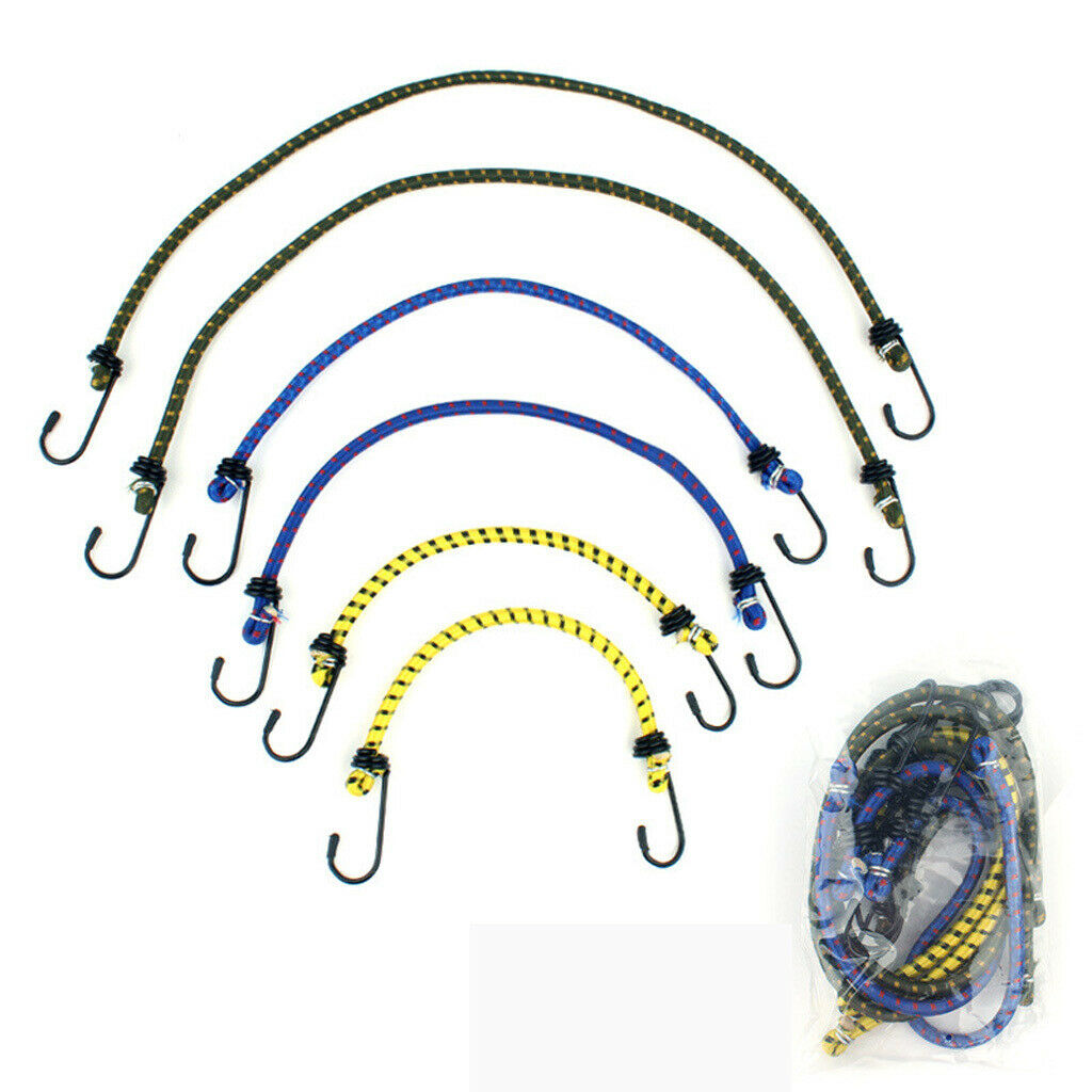 6 pieces elastic heavy duty bungee ropes luggage tension straps luggage cord