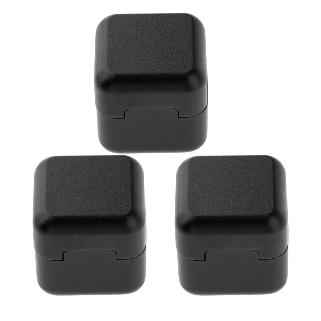 3x  Snooker Pool Billiards Cue Chalk Holder Case Cover Accessory Black
