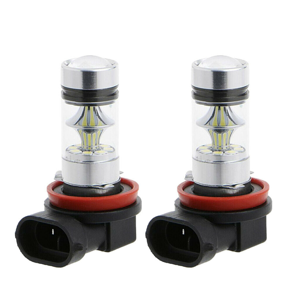 2 Pieces H11 H8 100W Projector Bulbs For Led Car Lights 10000k Blue
