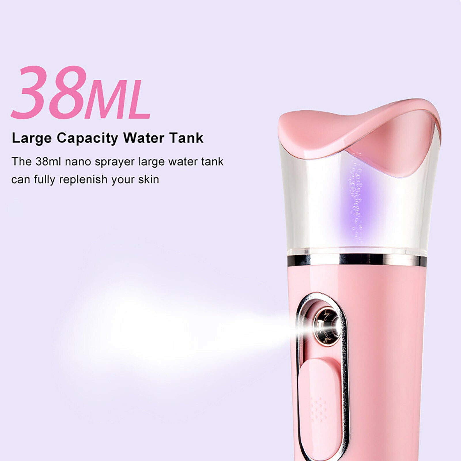 Nano Facial Mister Portable Face Mist Sprayer Handy Steamer Humidifier @