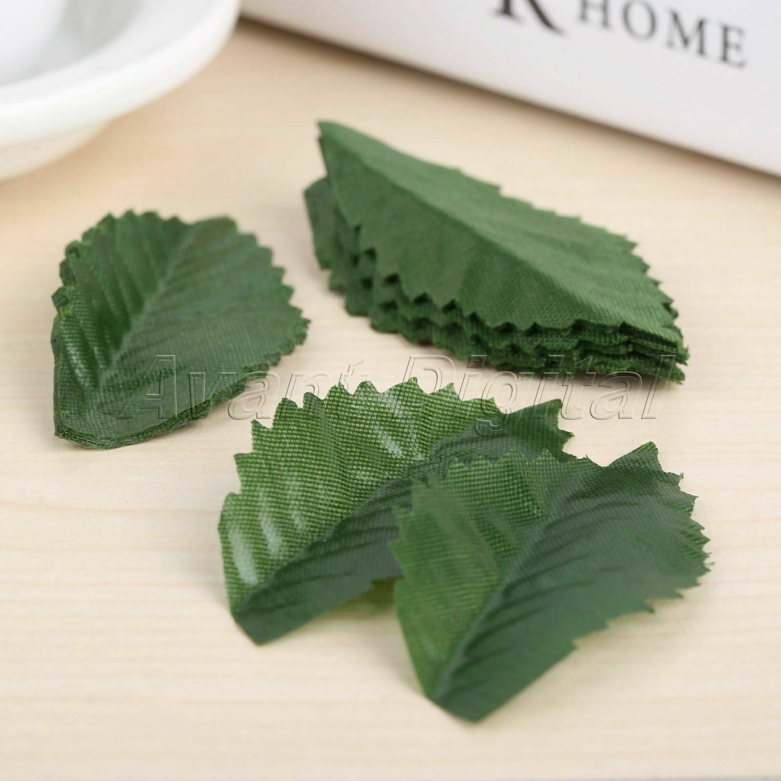 3*6cm Decoration Artificial Rose Flower Leaves Garland Silk Leaf Crafts 100Pcs
