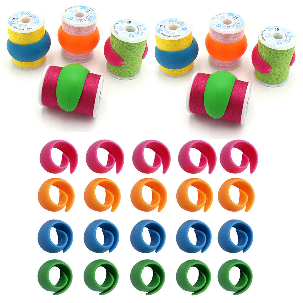 60pcs Thread Spool Spool Hugger Bobbins  Clips for Accessories
