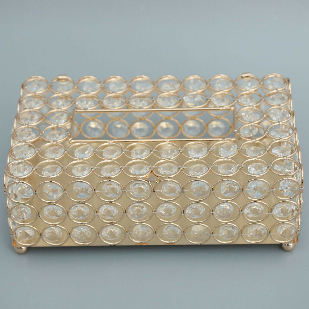 Crystal Tissue Paper Holder Bathroom Countertop Elegant For office Cafe