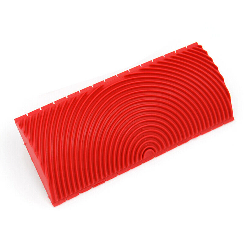 Manual Roller Wood Grain Pattern Wall Paint Brushing Tool Set 3 & 6 inch Brush