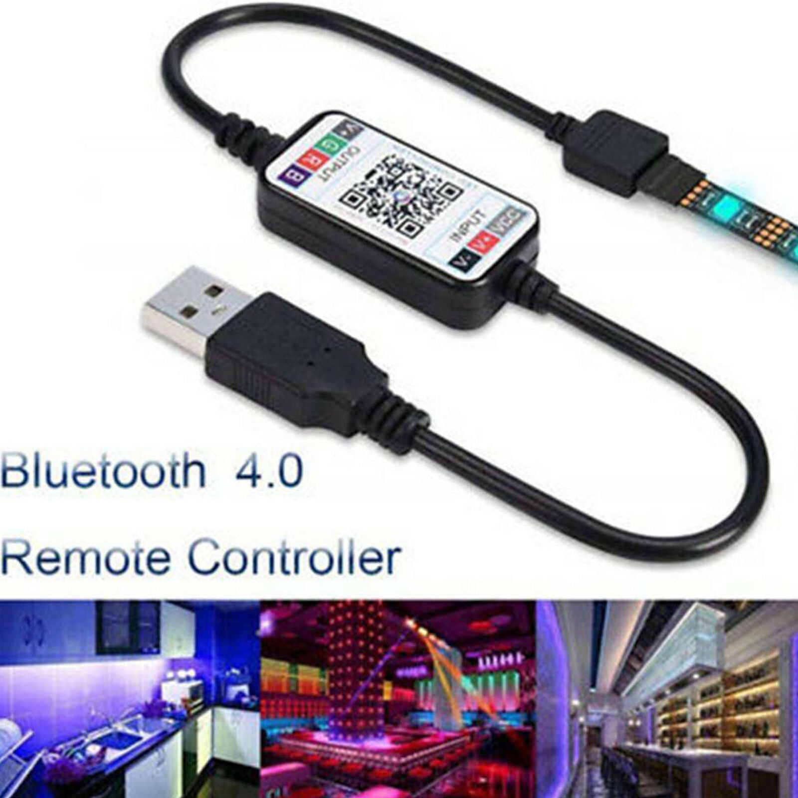 Mini USB Bluetooth RGB LED Controller Remote 5V 5050 3528 LED Strip Li T8Z9