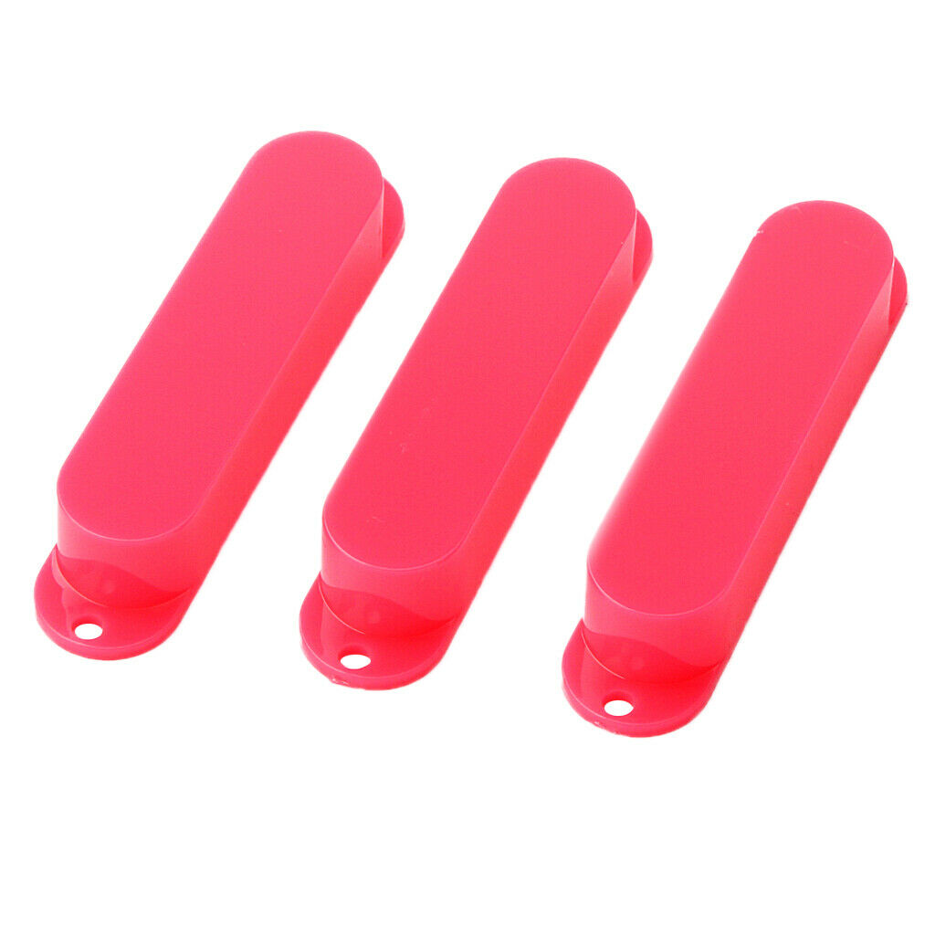 3pcs Green Sealed Closed Single Coil Pickup Covers For Guitar Pickup red