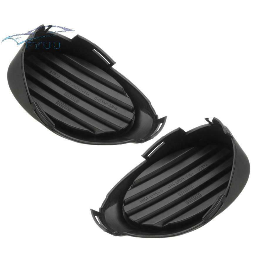 2PCS Front Right+Left Fog Light Cover Vent Grille For Ford Focus 2012-14 Black