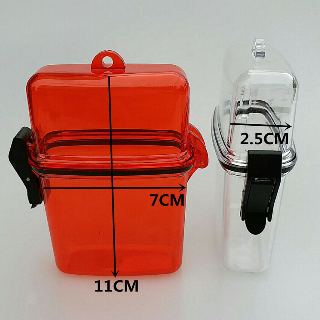 2pcs Water Sports Floating Dry Box Case for Scuba Kayaking Swim
