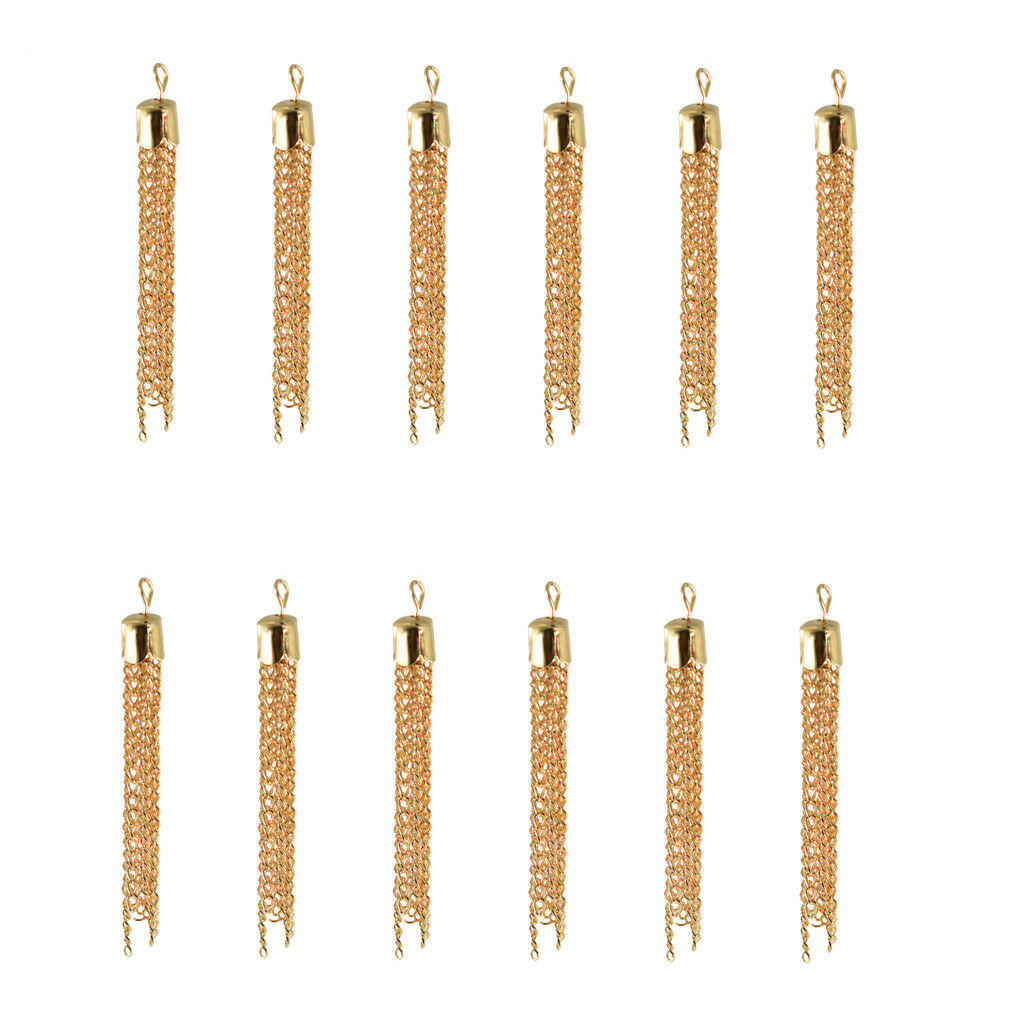 24 Pcs Tassel Charms Pendants Jewelry Making Findings Jewellry Crafts DIY