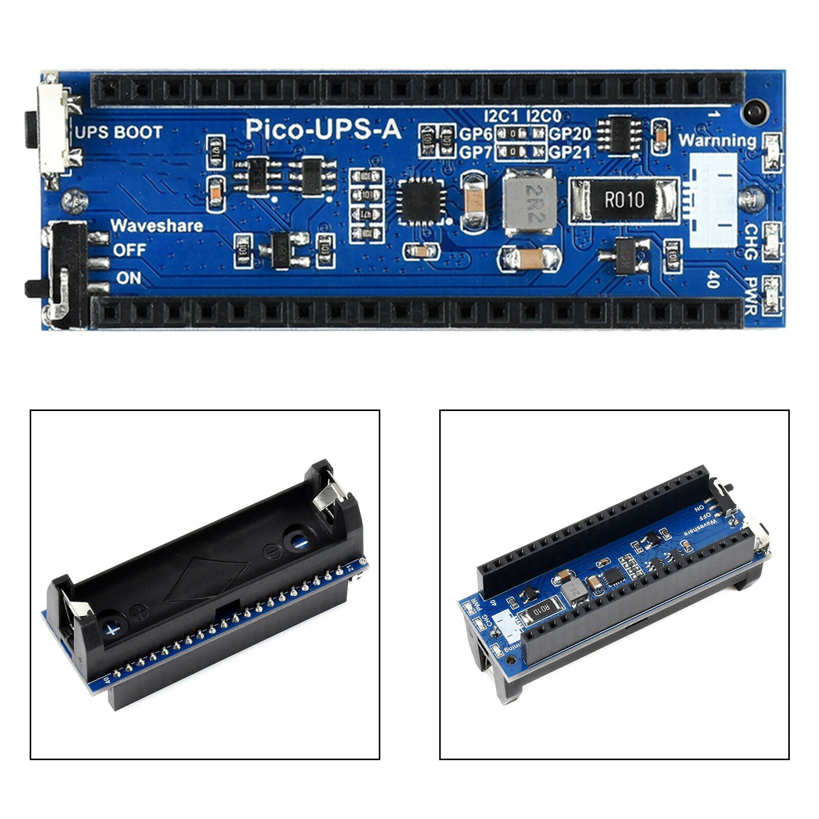 Pico Ups Uninterruptible Power Supply Expansion Board 800Mah For Raspberry Pi