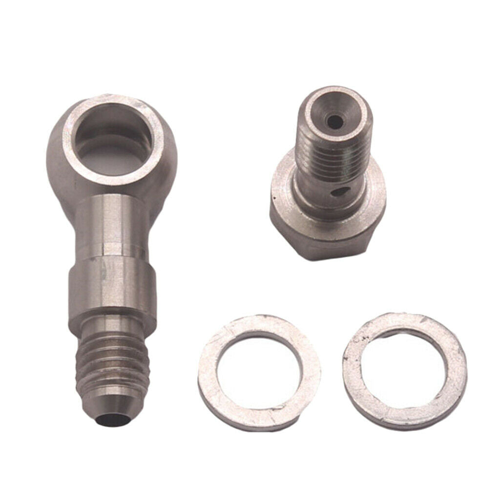 Turbo Banjo  Kit M10x1.5 Mm To 4AN +1.8mm Restrictor Oil Feed For TD04