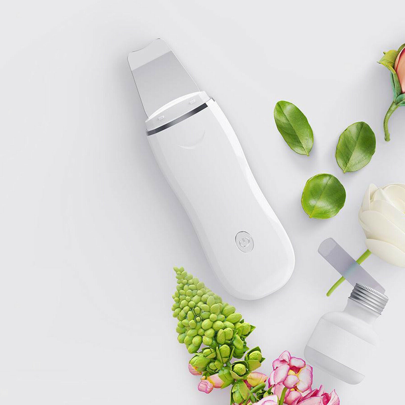 Electric Ion Ultrasonic Skin Scrubber Facial Spatula Cleaner Pore Peeling