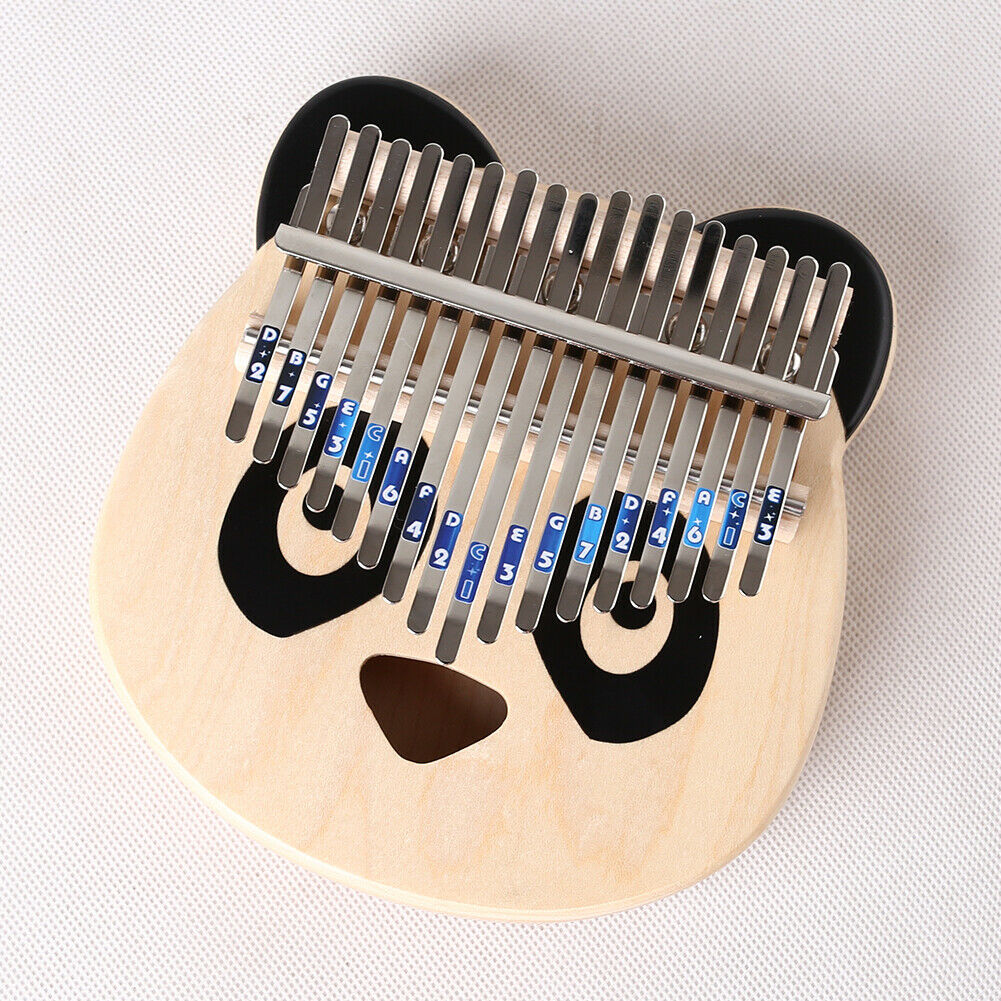 17 Key Kalimba Mbira DIY Parts Set Thumb Piano Shrapnel Tuning Hammer Kit