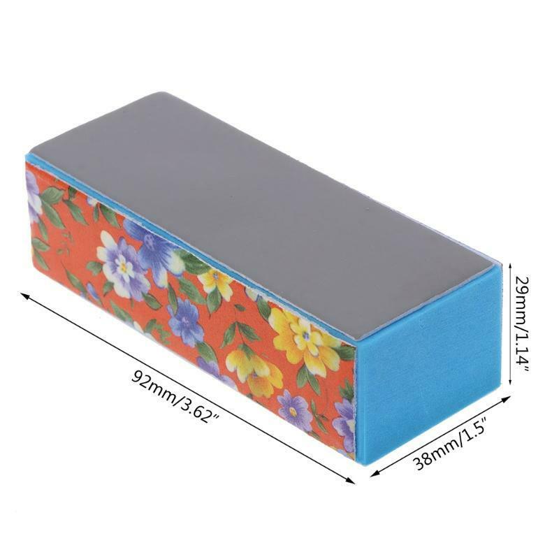 Nail Art Sanding File Polish Buffer Block Shiner File 4 Sides Polisher