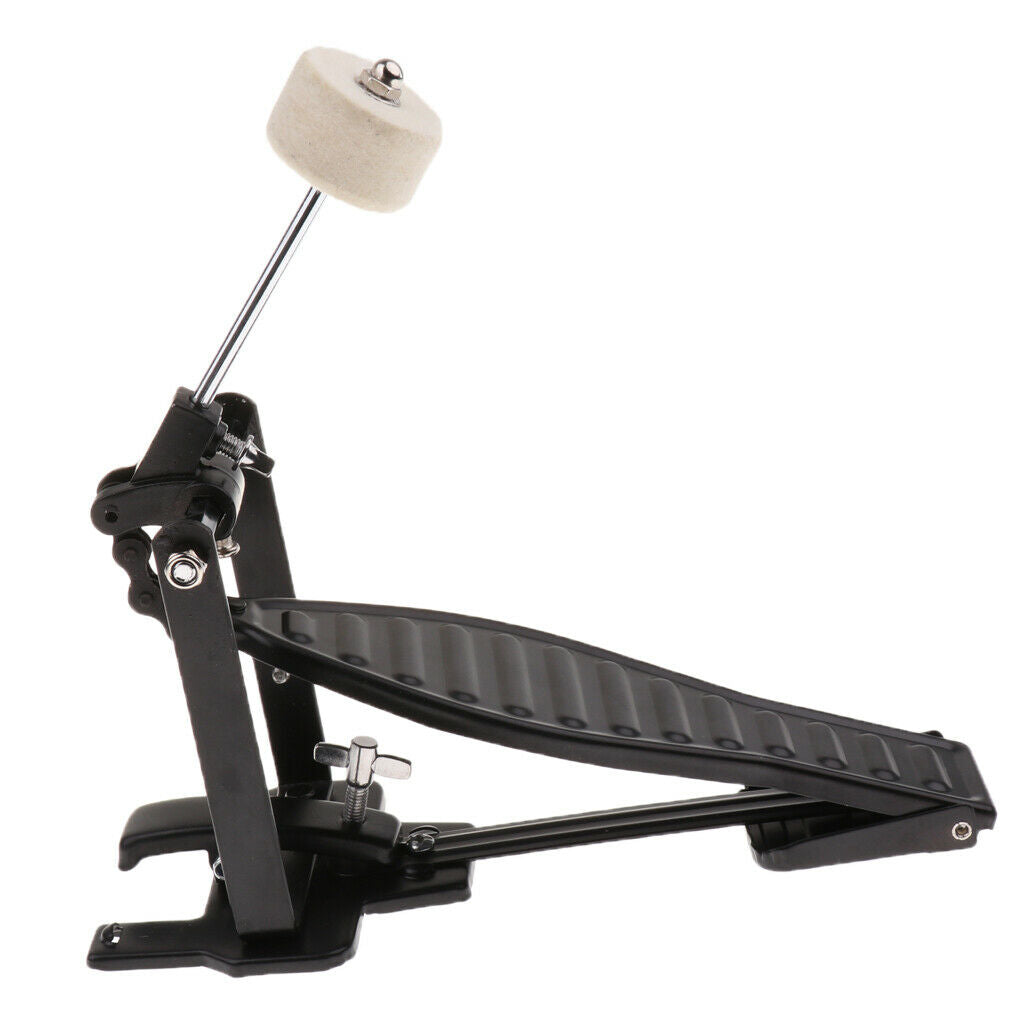 New Single Bass Drum Pedal Chain Drive Percussion Children Gift Black Black