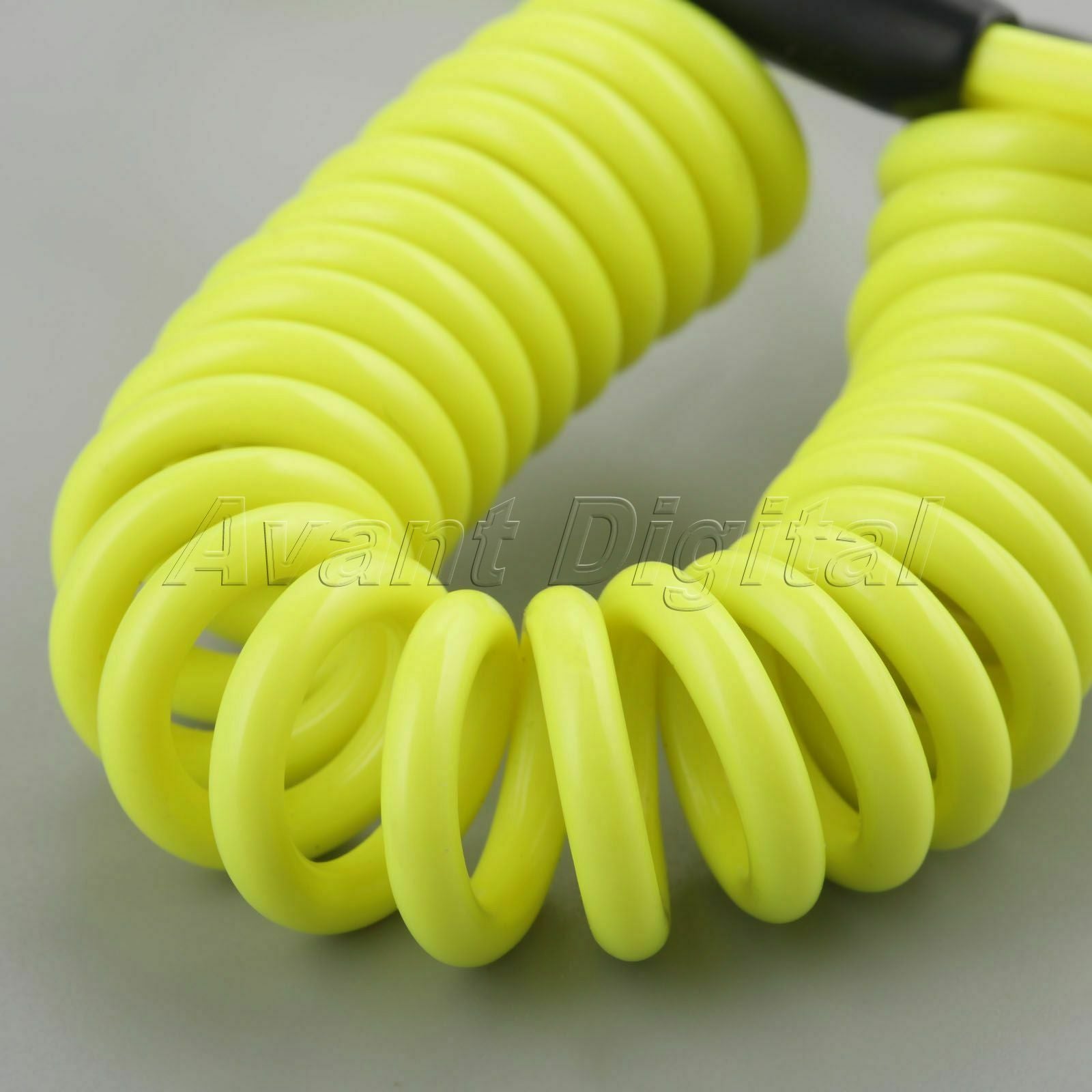 1.50 Meter Safety Lanyard Spring Coil Wire Rope Disc Brake Lock Reminder Cable