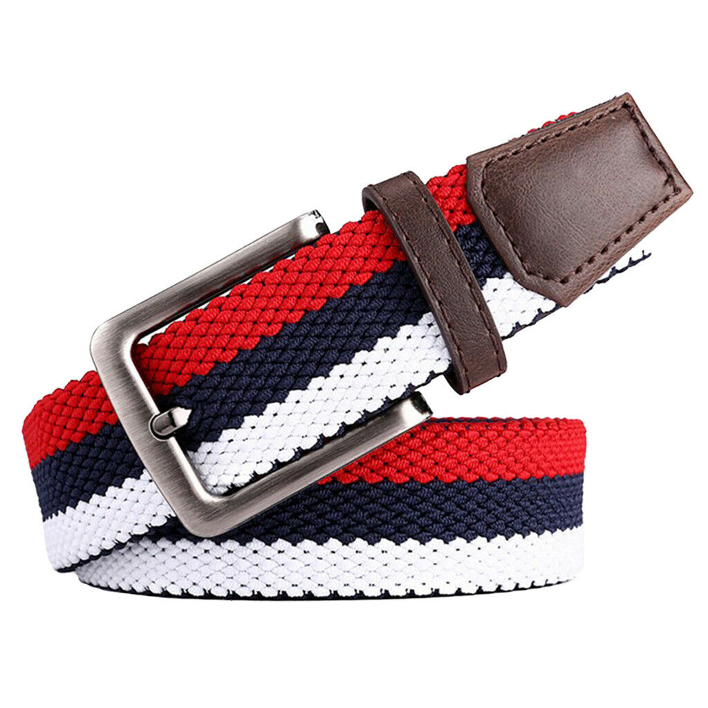 Knitted Canvas Belt Outdoor Webbing Belt Military Pin Buckle Waistband Strap
