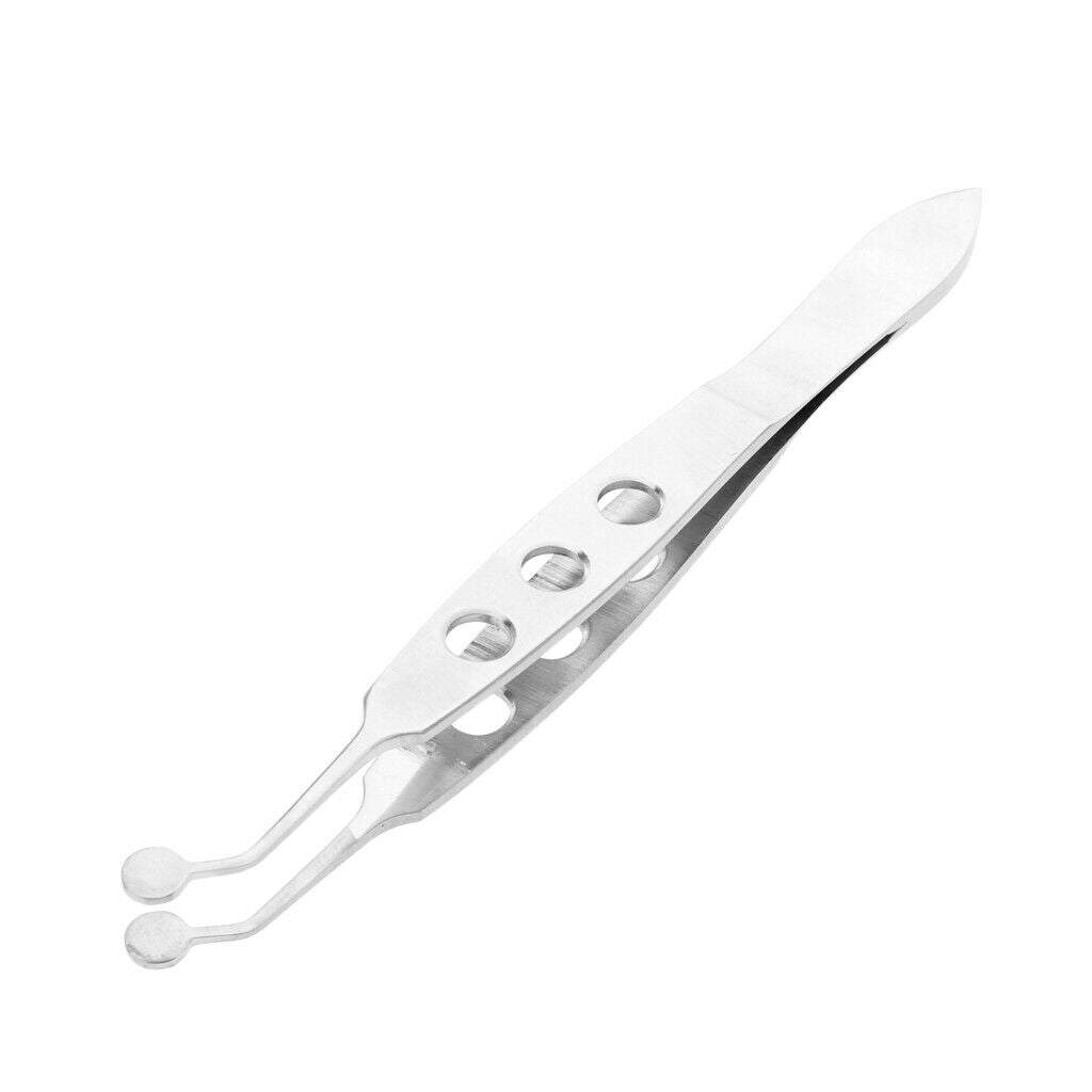 Set of 2 Stainless Eyelid Ophthalmic Instruments Eye Gland Massage Tweezer