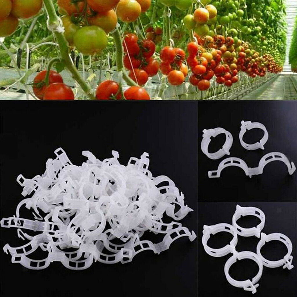 200pcs Plastic Plant Support Clips Cucumber Garden Planting Trellis Clips