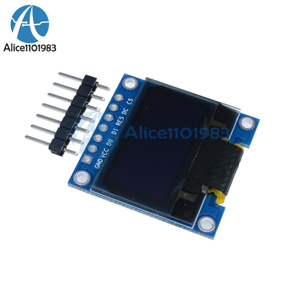 5PCS White 3-5V 0.96" SPI Serial 128X64 OLED LCD LED Display Module for Arduino