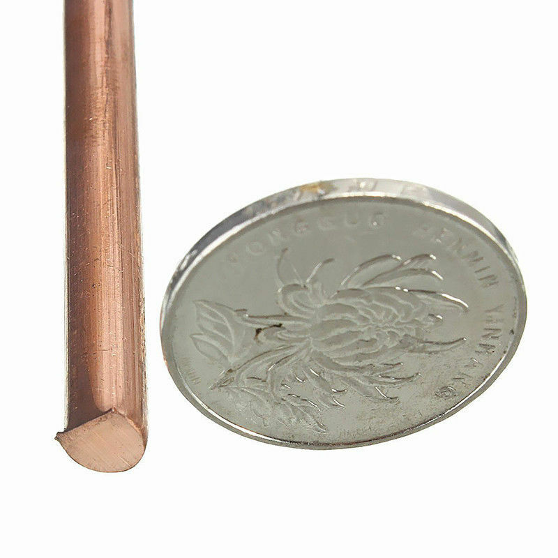 1pcs 99.9% Pure Copper Cu Metal Rods Cylinder Diameter 5mm, Length 200mm
