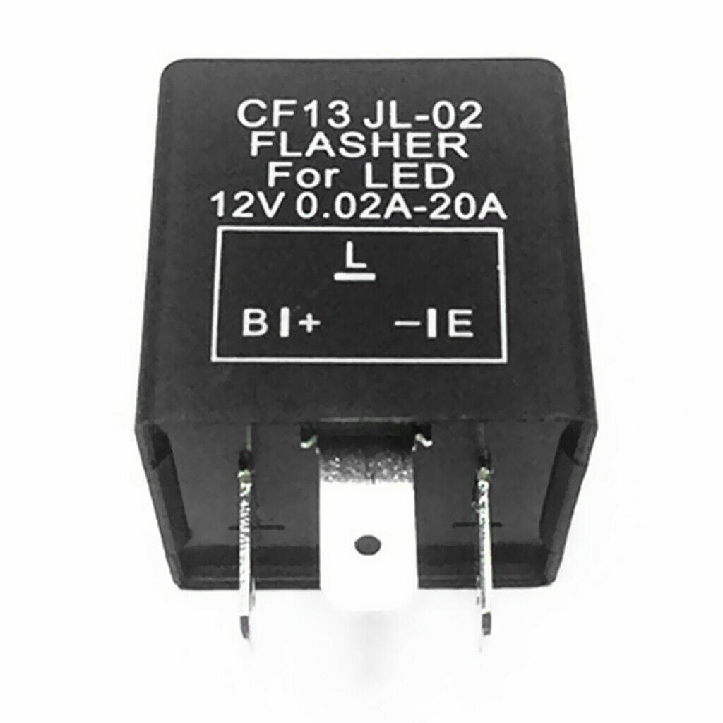 3 Pin Electronic LED Flasher Relay CF13 JL-02 Fix Turn Signal Blink Flash