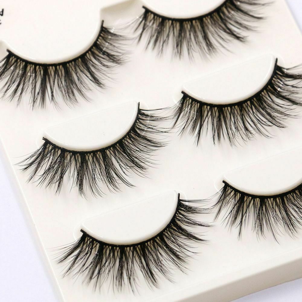 Sexy Big Eyes Messy Long Wispy Lashes False Eyelashes Makeup Tools Mink Hair