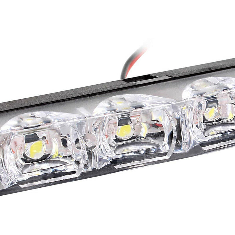 2PCS 12V 6 LED Daytime Running Light DRL Car Fog Day Driving Lamp Lights Kit Lt