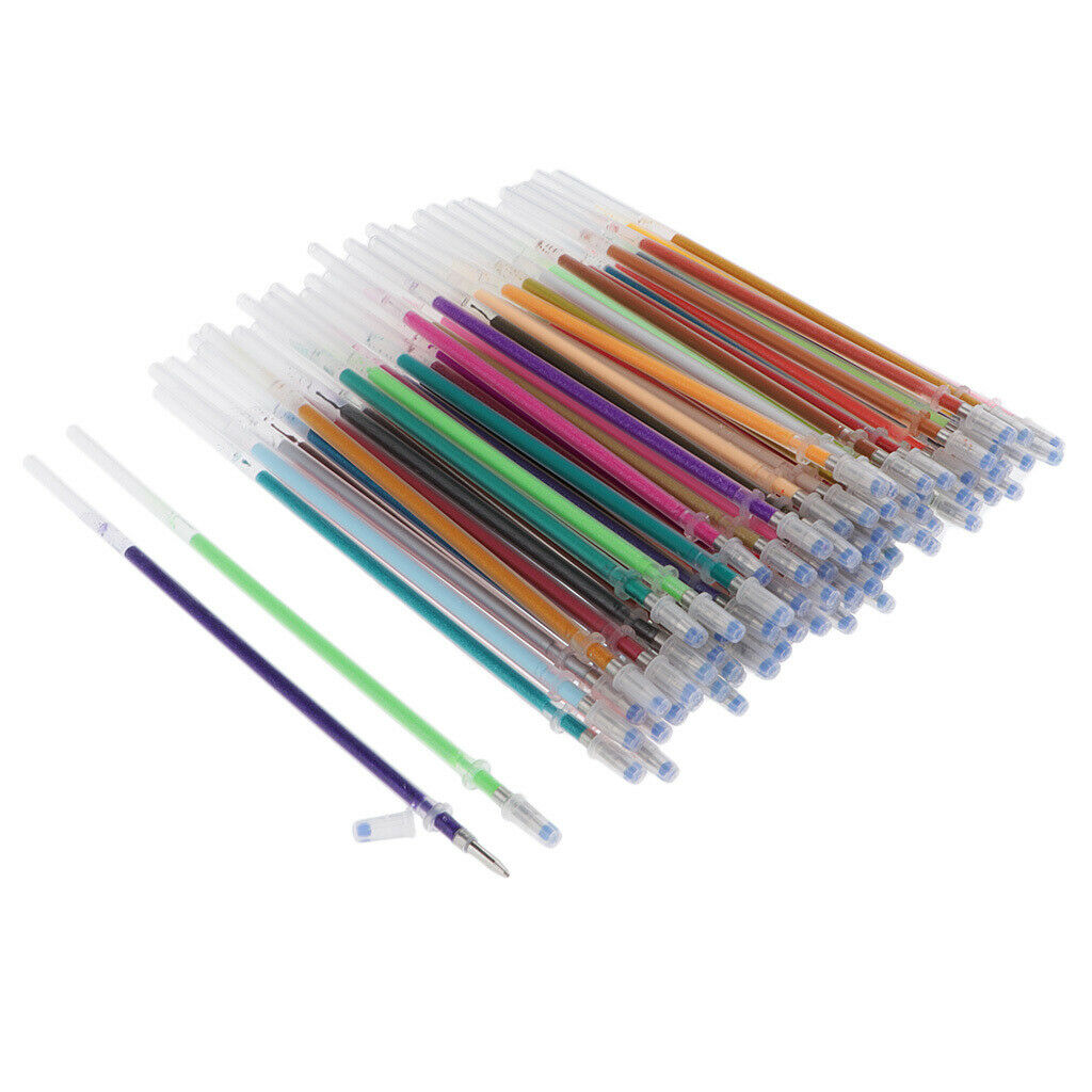 400Pcs Colorful Gel Pen Refills Markers Writing Stationery Art Painting
