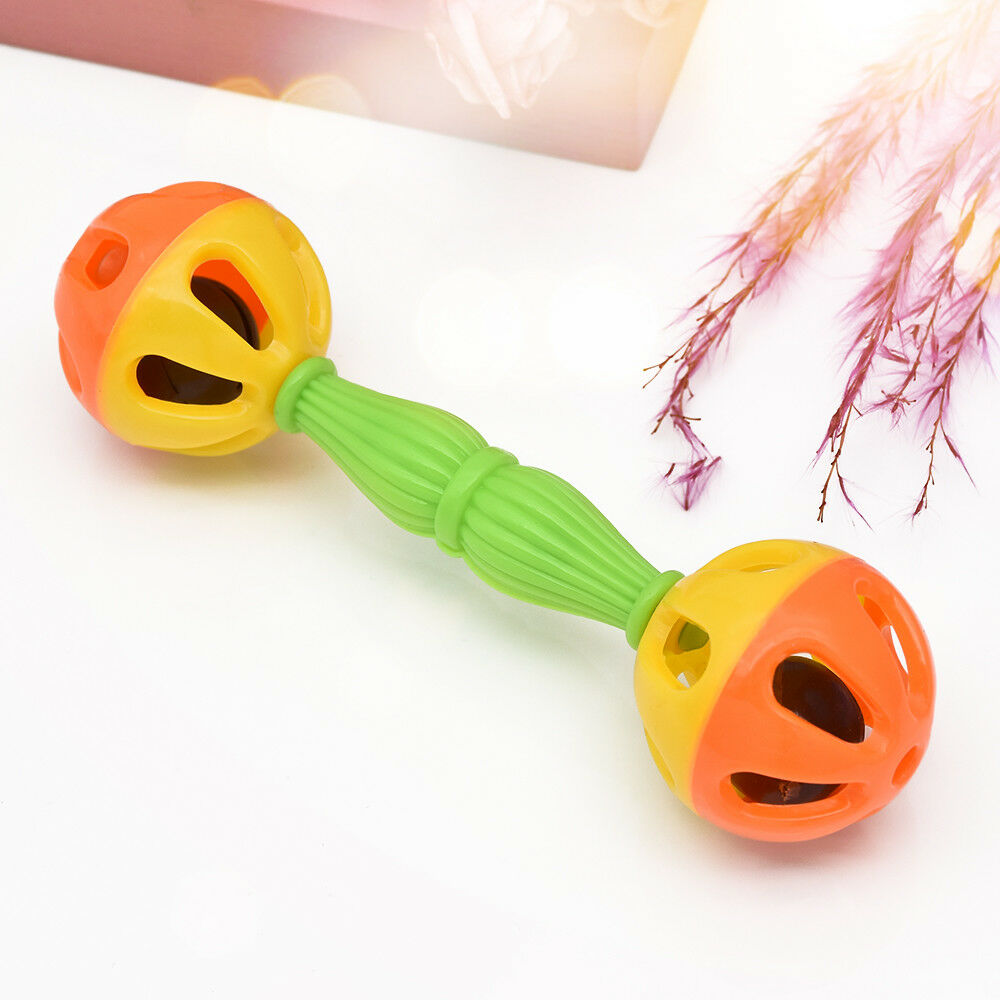 Plastic Cartoon Baby Hand Bell Rattles Music Gift Newborns Children Grasp Toys ^