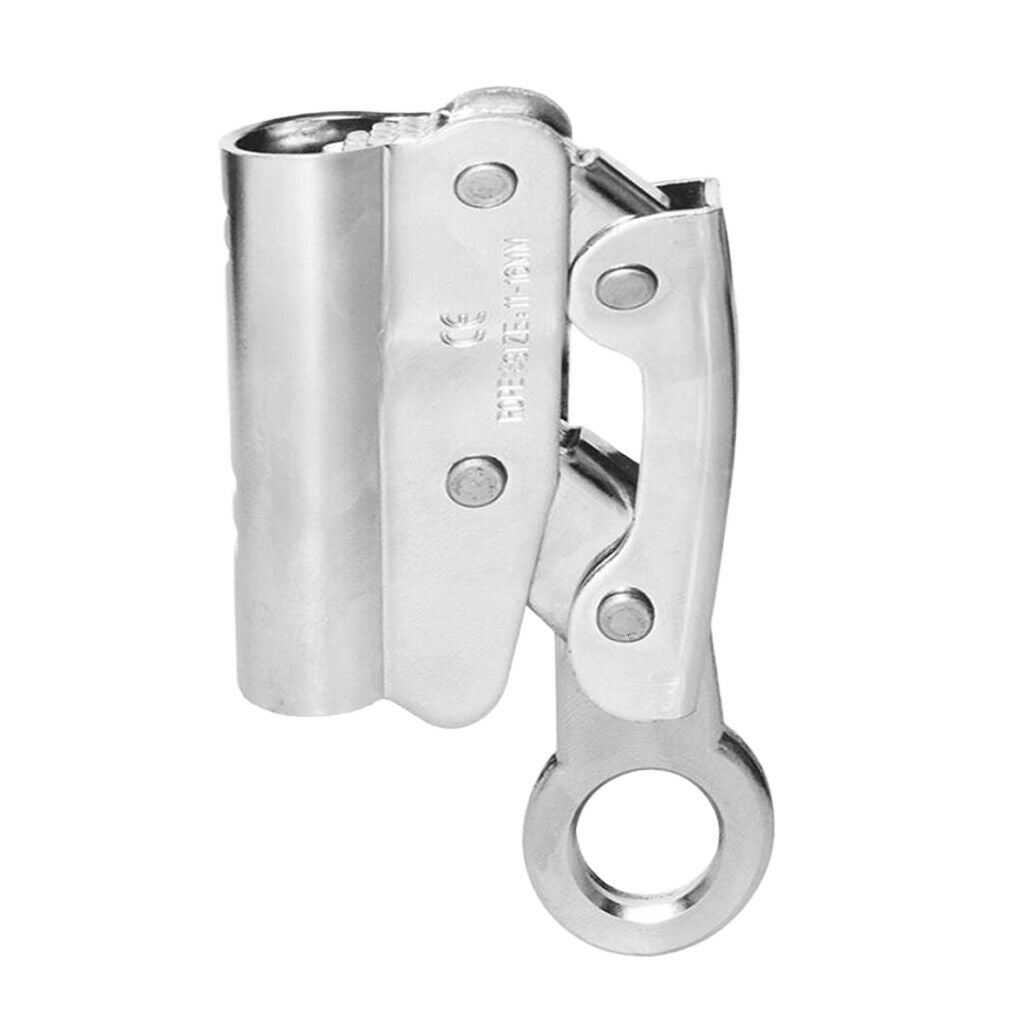 Climbing Fall Protect Carabiner Rope Grab Ascender 11-16mm Rope Rappelling
