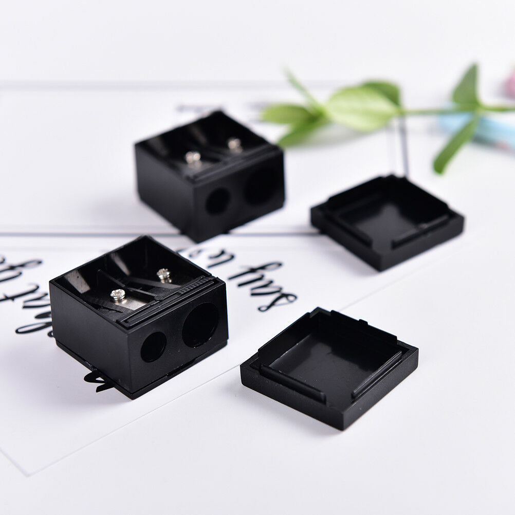 New Precision Cosmetic Pencil 2 Holes Sharpener for Eyebrow Lip Liner Eyel.l8