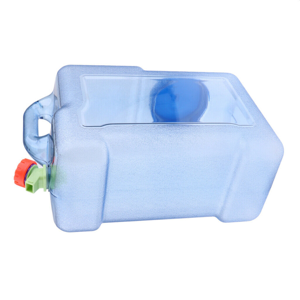 12L Plastic Water Jerry Can Liquid Carrier Drum Pouring Spout Tap Drinking