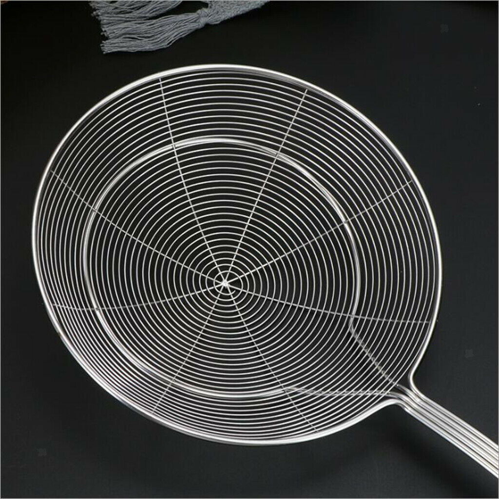 2x Skimmer Ladle Spider Strainer Cooking Spaghetti Noodles Rice Colander