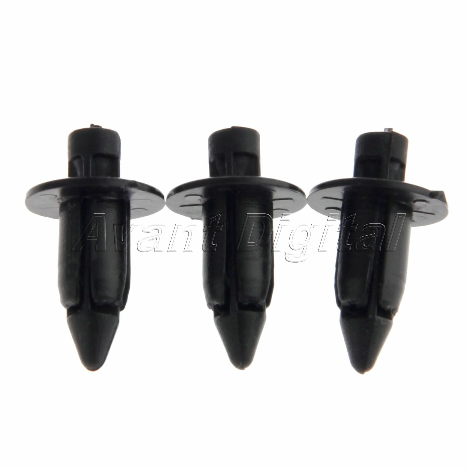 100 X Black 4mm Motorcycle fairing panel clips plastic screw For Suzuki roadster