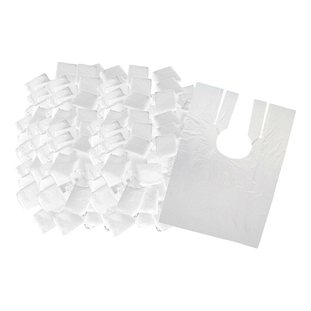 600 Pieces Disposable Hair Cutting Capes Salon Gowns Barber Cloth Aprons