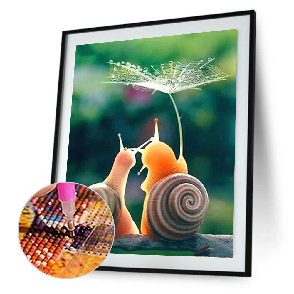 5D Diamond Painting Kits Full Square Snail DIY Living Room Art Home Decor @