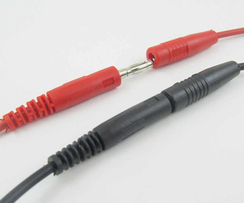 1pair High Quality Copper Banana Plug Male to Banana Jack Test Cable 2 Colors