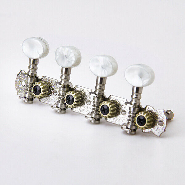 Mandolin Machine Heads Tuners Tuning Pegs 4L+4R W Bushing Set