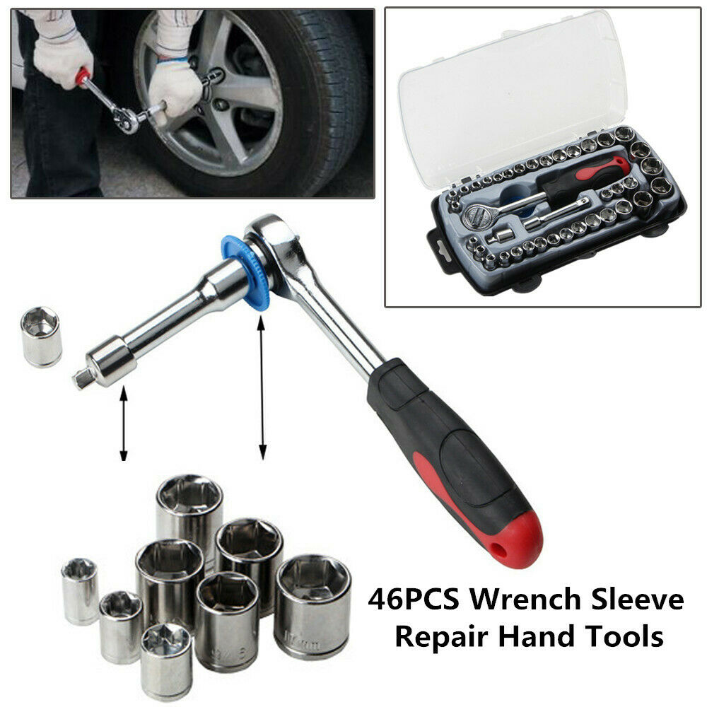 40PCS Wrench Sleeve Hand Tool For Car Repair Ratchet Torque Motorcycle Tyre Tool