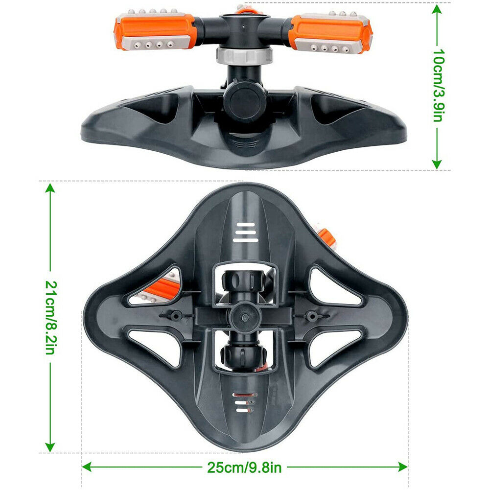 360 Degree Rotating Garden Sprinkler Automatic Plastic Triangle Sprinkler @