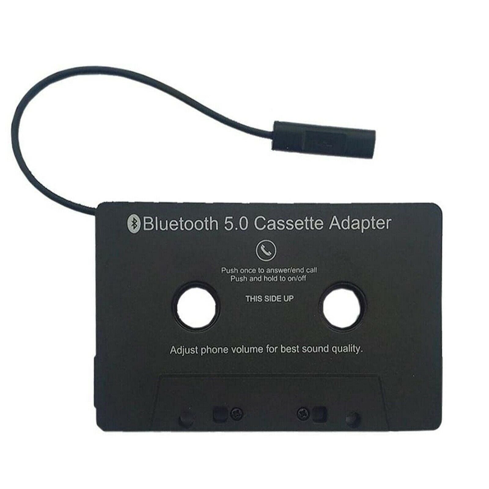 1X Bluetooth 5.0 Car Audio Stereo Sound Cassette Tape Adapter MP3 Hands-Free Aux