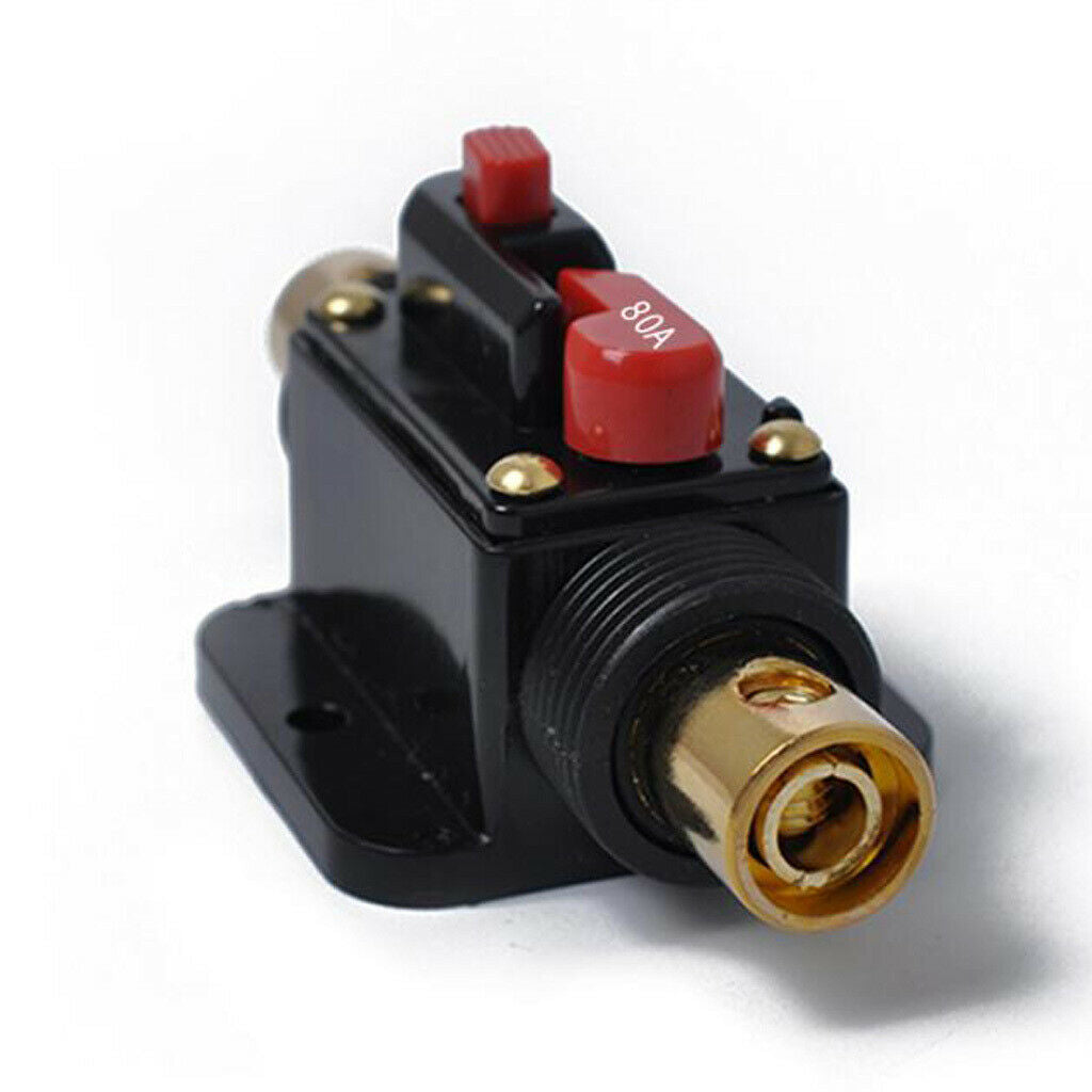 12/48 V Car Audio Circuit Breaker Fuse Holder 4 8 AWG Wire 80A