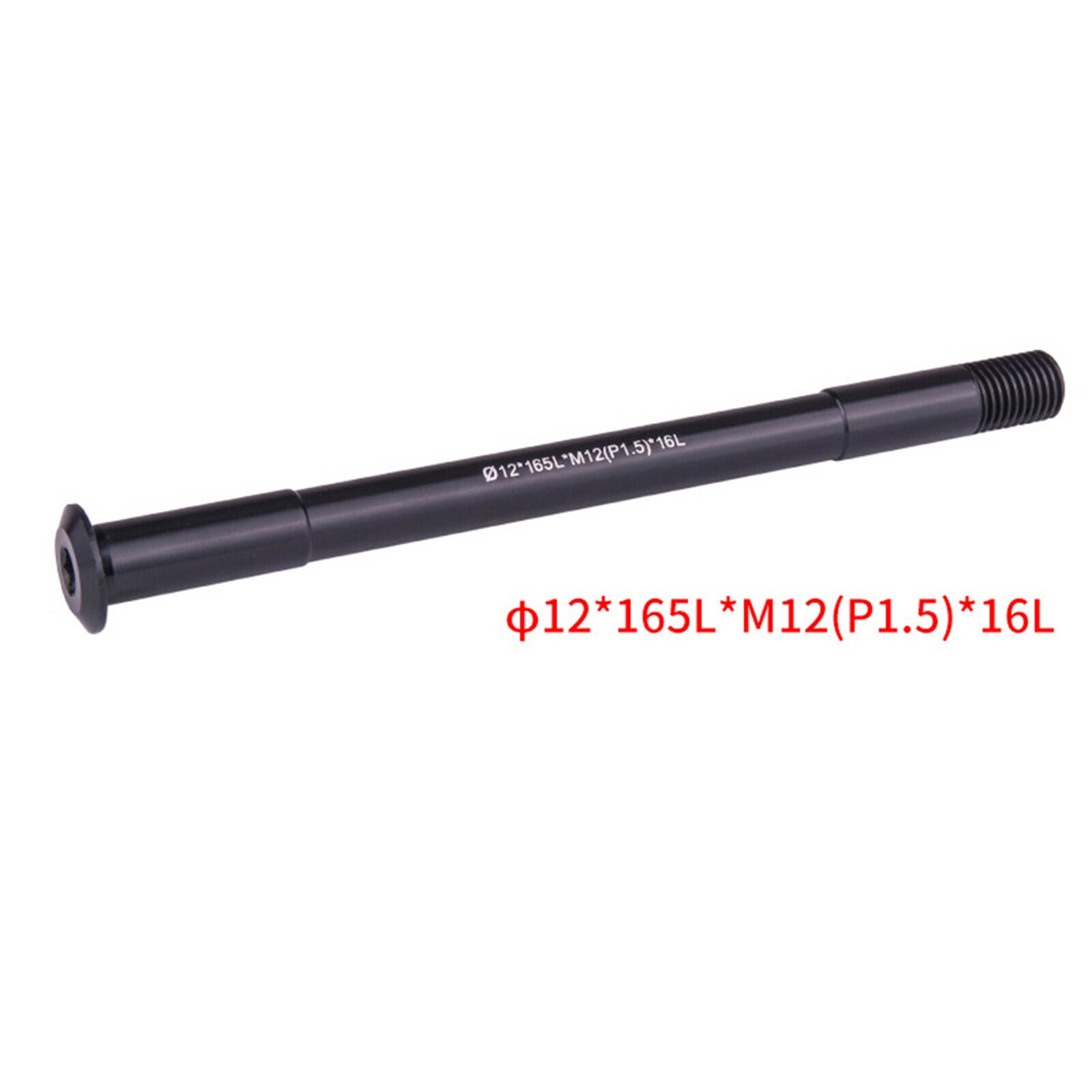 Bicycle QR Thru Axle Shaft Front Rear Hub Skewer 12mm  165mm 1.5mm