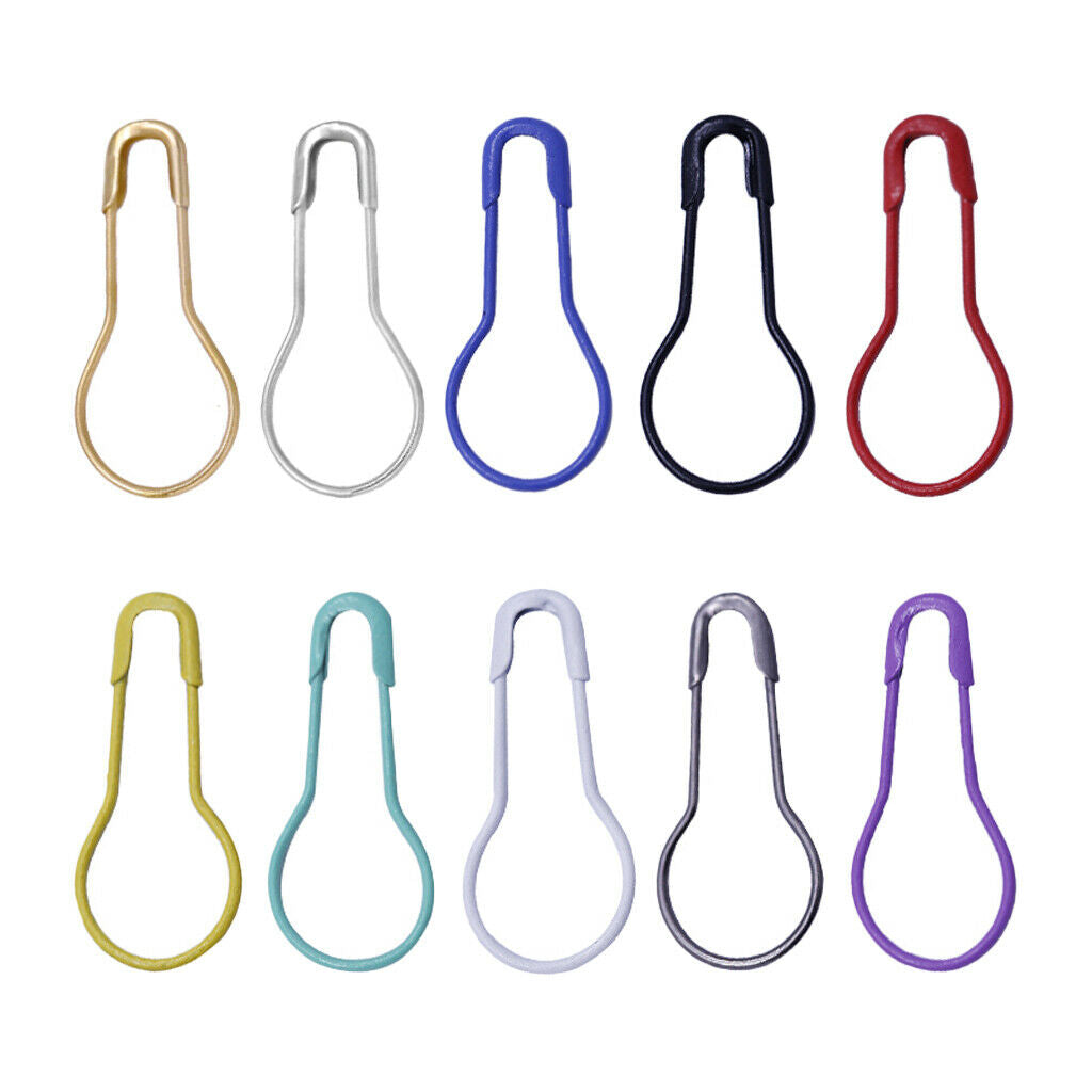 300pcs Alloy Colorful Safety Pins Gourd Bulb Pins Calabash Pin Bead Needles