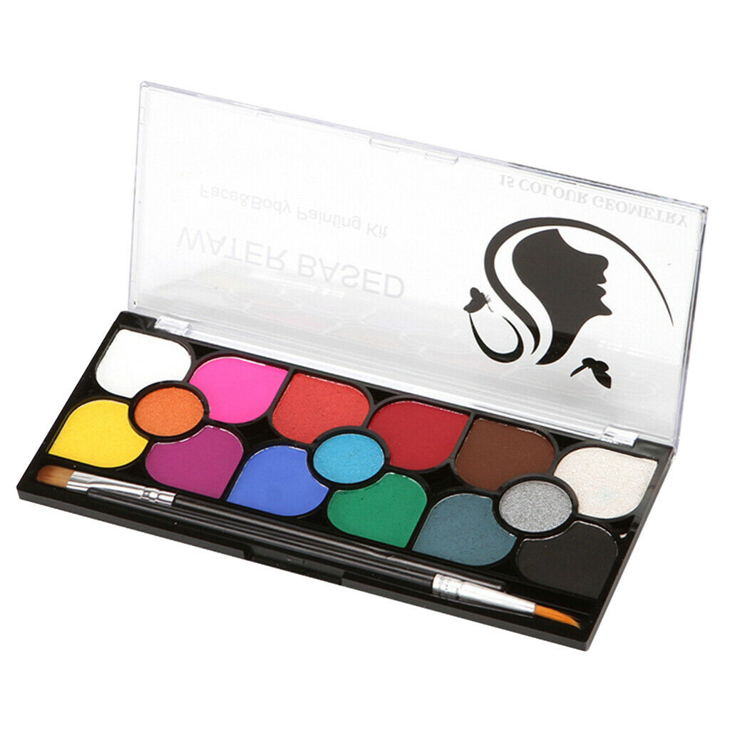 Premium Face Paint Set 15 Colors Painting Kit for Kids & Adults – Body Makeup