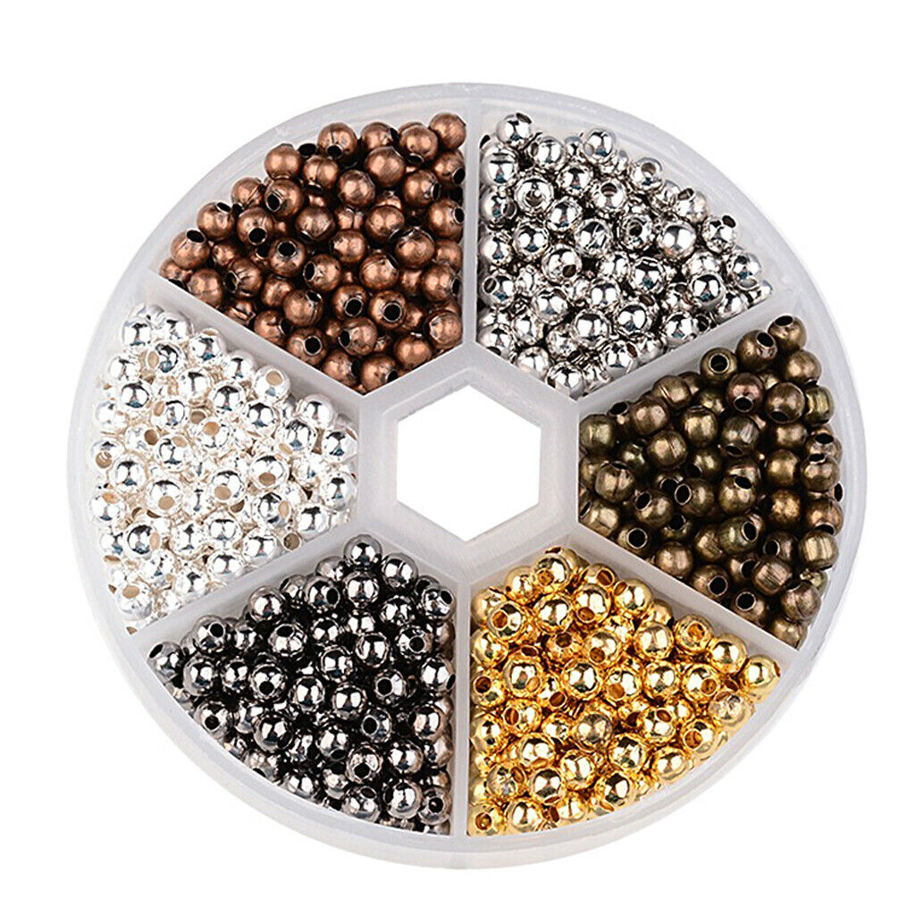 Over 948 Pcs Stainless Steel Loose Beads DIY Necklace Earring Spacer
