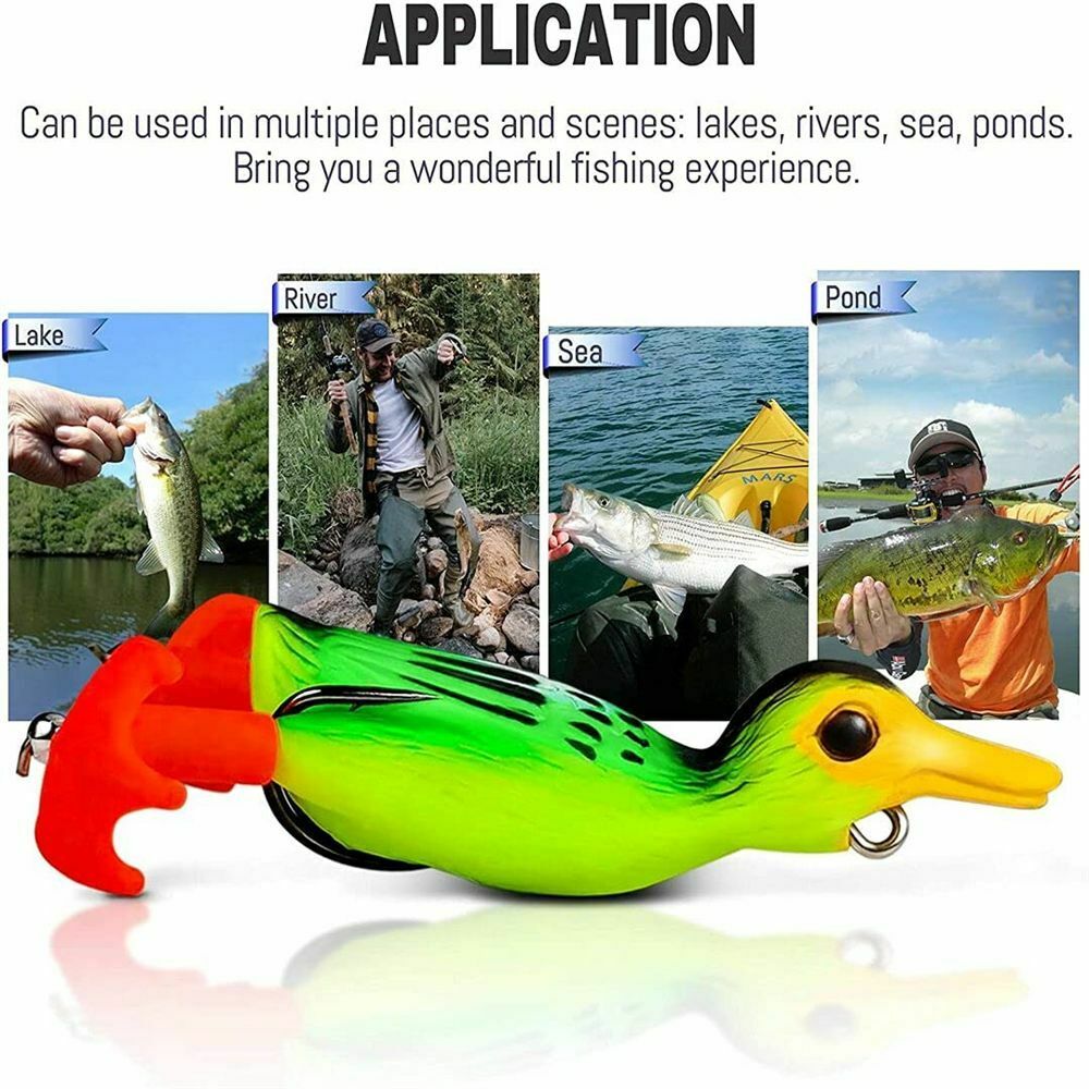 Spinning Baits Jig Bait Pesca Double Propeller Floating Duck Lure Soft Bait