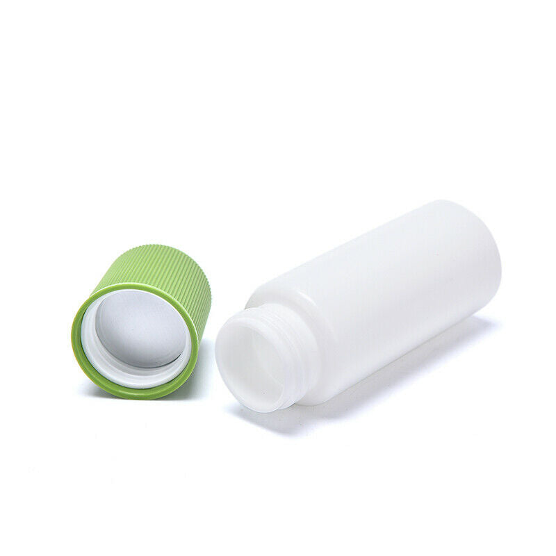 50ML white medicine liquid bottle with blue sponge applicat.l8